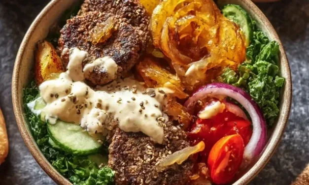 Burger Bowls with Caramelized Onion Aioli – A Delicious 30-Minute Meal