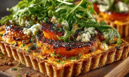 Butternut Ricotta Tart With Fiery Rocket Salad: A Delightful Comfort Classic