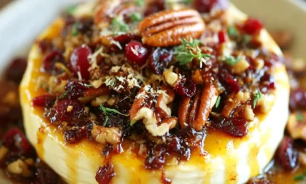 Cranberry Pecan Baked Brie: A Festive, Family-Style Appetizer