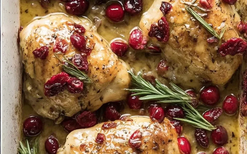 Cranberry Rosemary One Pan Chicken: A Heavenly 30-Minute Meal