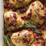 Cranberry Rosemary One Pan Chicken