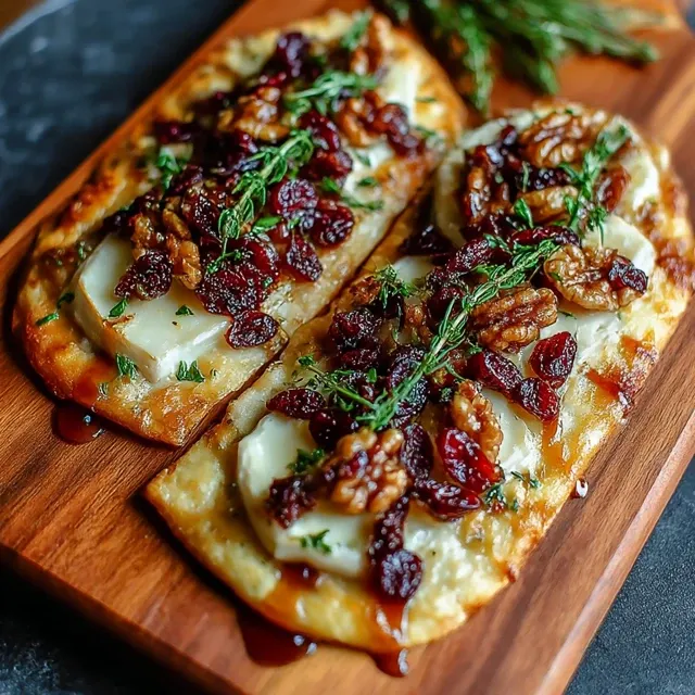 Crispy Flatbread with Brie: A Speedy Homemade Delight