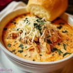 Crock Pot Creamy Chicken Parmesan Soup