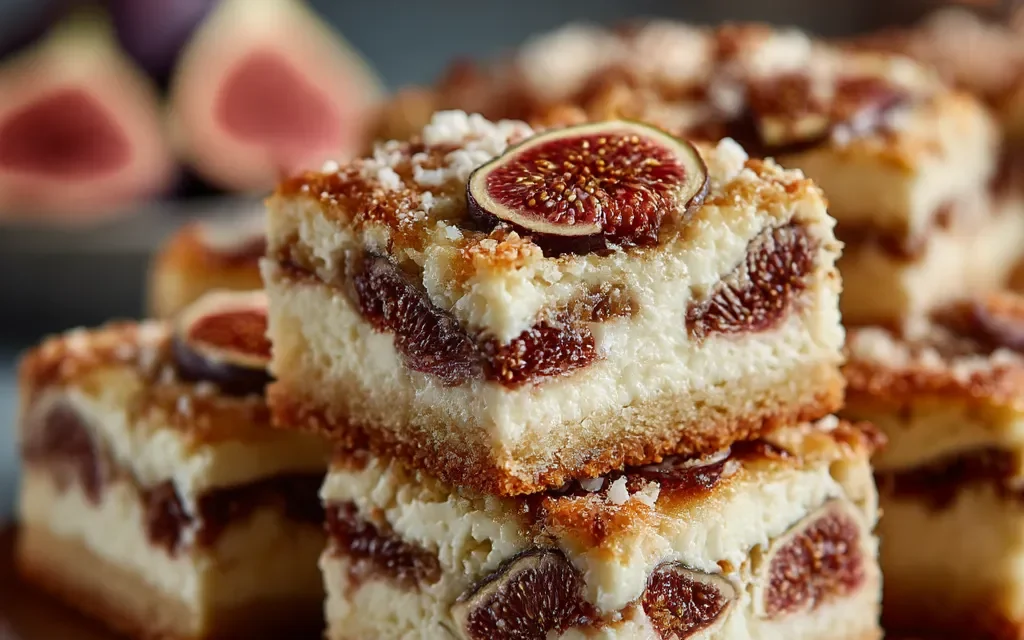 Scrumptious Fig and Cream Cheese Bars