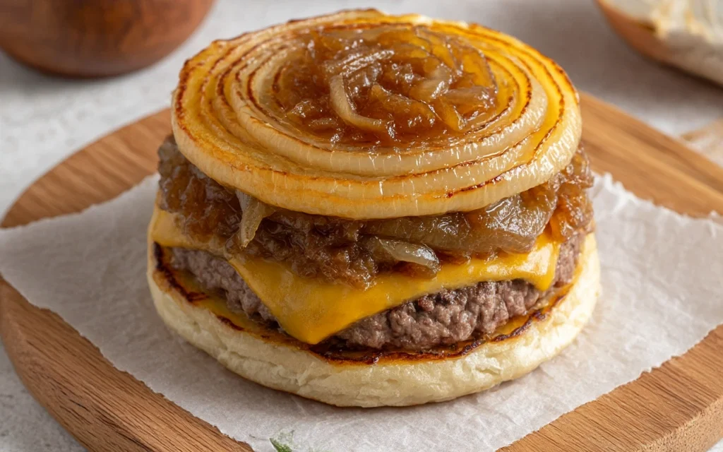 Flying Dutchman Burger with Caramelized Onion Buns: A Delightful Flavor Adventure