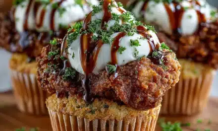 Fried Chicken, Cornbread and Mashed Potato & Gravy Cupcakes – A Delightful Twist on Comfort Classics