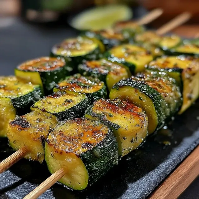 Garlic Butter Zucchini Skewers: A Mouthwatering Appetizer