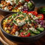 Greek Ground Chicken Bowls