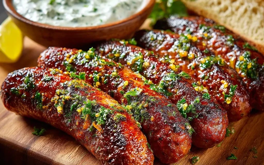 Homemade Merguez With Herby Yogurt: A Simple, Flavorful Delight