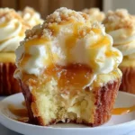Honey Peach Cream Cheese Cupcakes