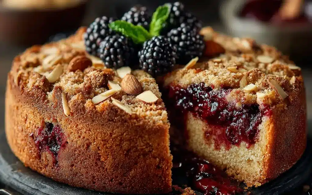 Jammy Blackberry & Almond Crumble Cake – A Heavenly Indulgence
