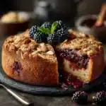 Jammy Blackberry & Almond Crumble Cake