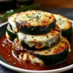 Layered Zucchini Ricotta Melts with Marinara