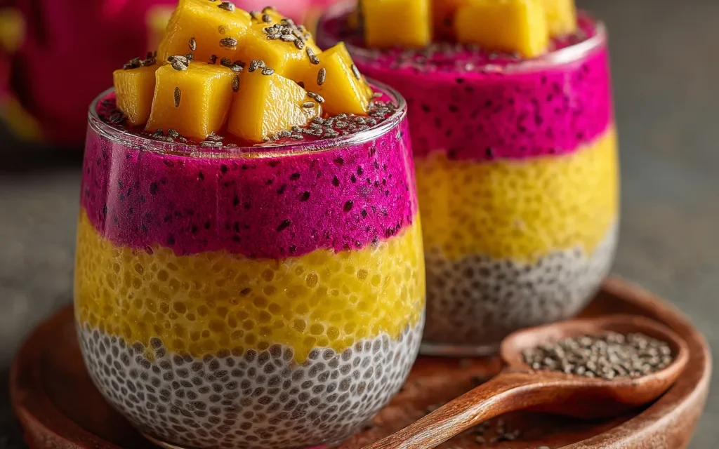 Mango & Dragon Fruit Chia Pudding: A Magical, Nutritious Treat