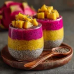 Mango & Dragon Fruit Chia Pudding