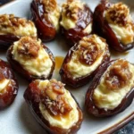 Maple-Drizzled Mascarpone Stuffed Dates