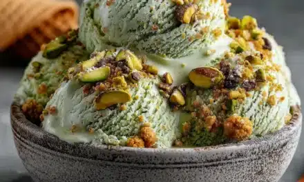Matcha Pistachio Ice Cream Crunch: A Delightful Frozen Delight