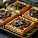 Mushroom, Shallot, and Herbed Goat Cheese Tarts