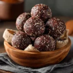 No-Bake Cottage Cheese Brownie Batter Protein Bites