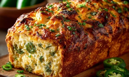 No-knead Cheddar-jalapeño Bread – A Quick and Flavorful Homemade Delight