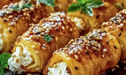 Oven Fried Feta Rolls with Chili Honey: A Quick and Delicious Appetizer