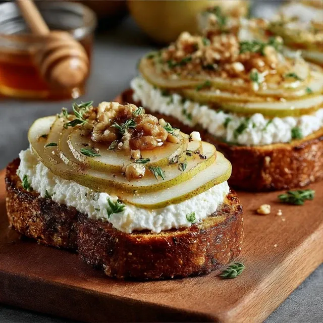 Pear & Honey Ricotta Toast: A Magical 20-Minute Delight