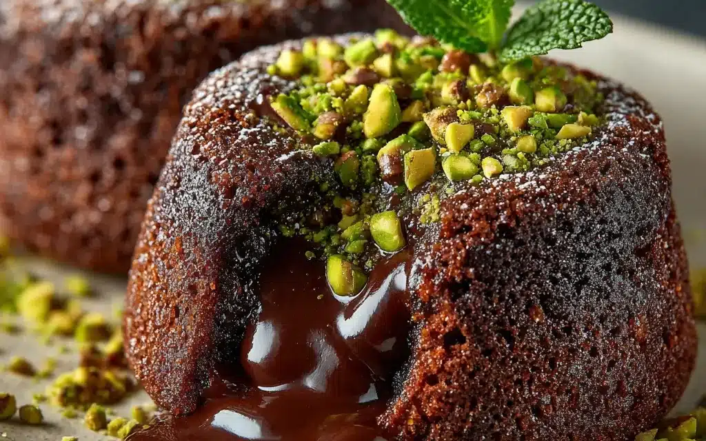 Pistachio Chocolate Lava Cakes – A Decadent Dessert Ready in a Snap