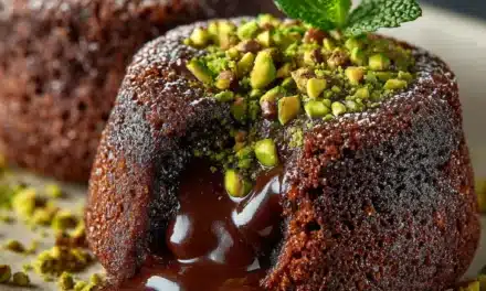 Pistachio Chocolate Lava Cakes – A Decadent Dessert Ready in a Snap