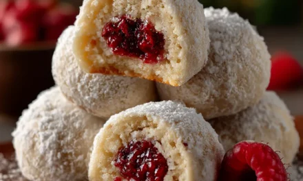 Raspberry-Filled Almond Snowball Cookies: A Traditional Holiday Treat