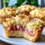 Rhubarb Coconut Macaroon Tarts