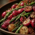 Roasted Asparagus and Radishes