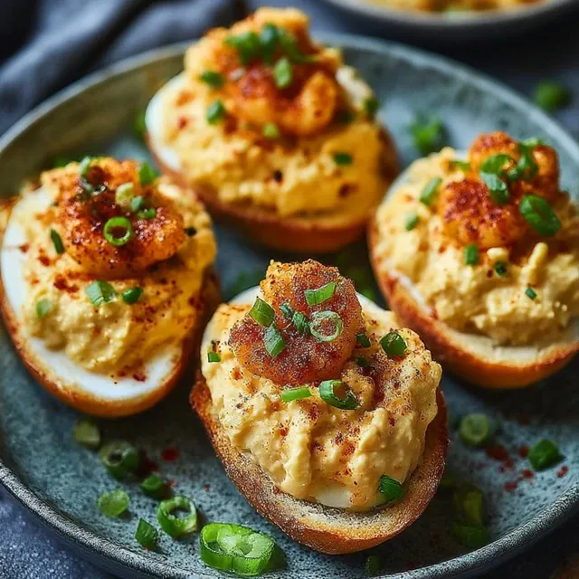 Spicy Bayou Deviled Eggs – A Cajun-Inspired Appetizer