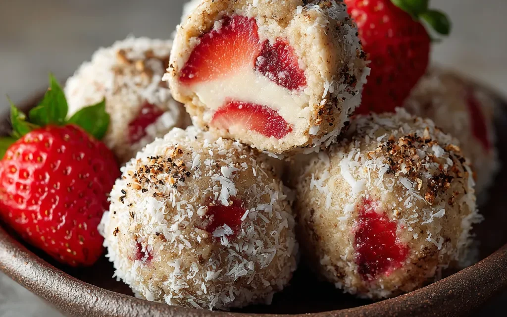 Strawberry Cheesecake Protein Balls: A Delightful Healthy Indulgence