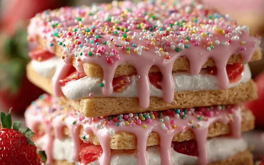 Strawberry Pop Tart Sugar Cookies: A Delightful Family-Style Treat