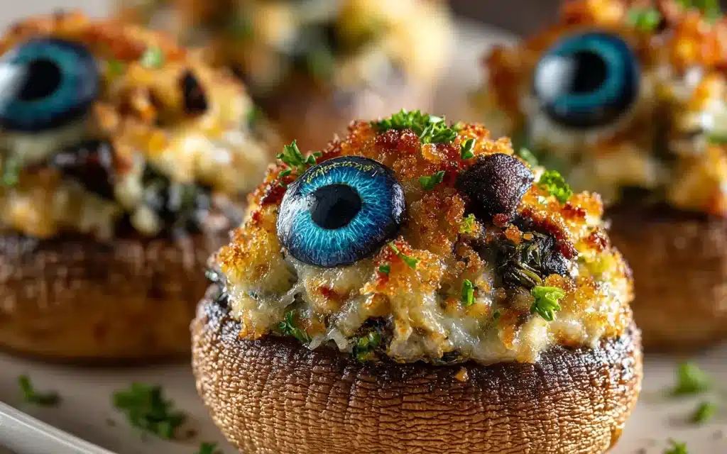 Stuffed Mushroom Eyeballs: A Spooky-Delicious Appetizer
