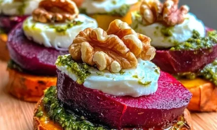 Sweet Potatoes With Burrata, Roasted Beets, And Walnut Sage Pesto – A Delicious Autumn Delight