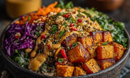 Thai Peanut Sweet Potato Buddha Bowl: A Heavenly 10-Minute Meal