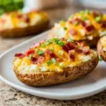 Twice Baked Loaded Breakfast Potatoes