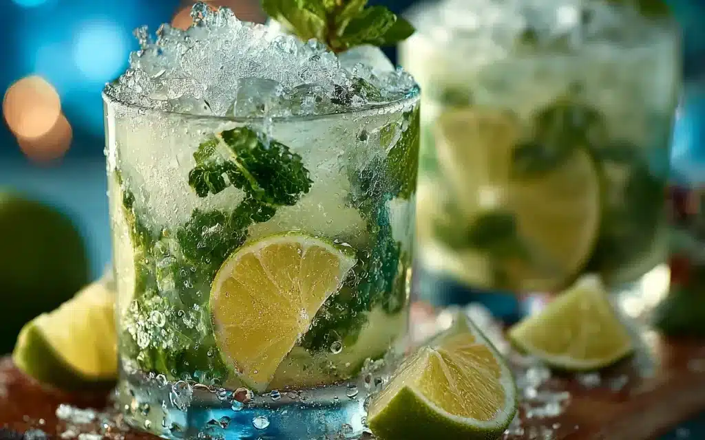 Festive White Christmas Mojitos for a Jolly Gathering