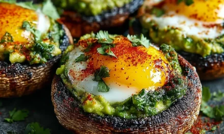 Avocado & Egg Stuffed Mushrooms: A Delightful Appetizer Ready in a Snap