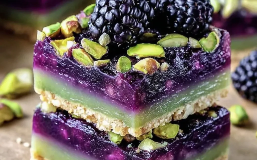 Blackberry Pistachio Dessert Bars: A Homemade Restaurant-Quality Treat