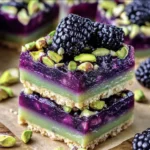 Blackberry Pistachio Dessert Bars