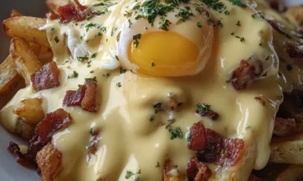 Breakfast Poutine with Creamy Hollandaise Sauce – A Delightful Morning Delight