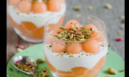 Cantaloupe in Coconut Rose Cream – A Sumptuous Delight