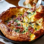 Cheddar Bacon Dutch Baby