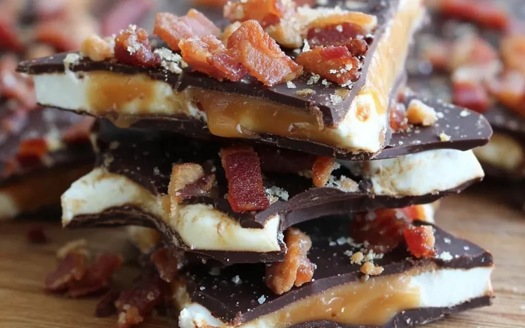 Chocolate Caramel Marshmallow Whiskey & Bacon Bark – A Decadent Homemade Treat