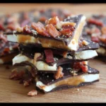 Chocolate Caramel Marshmallow Whiskey & Bacon Bark