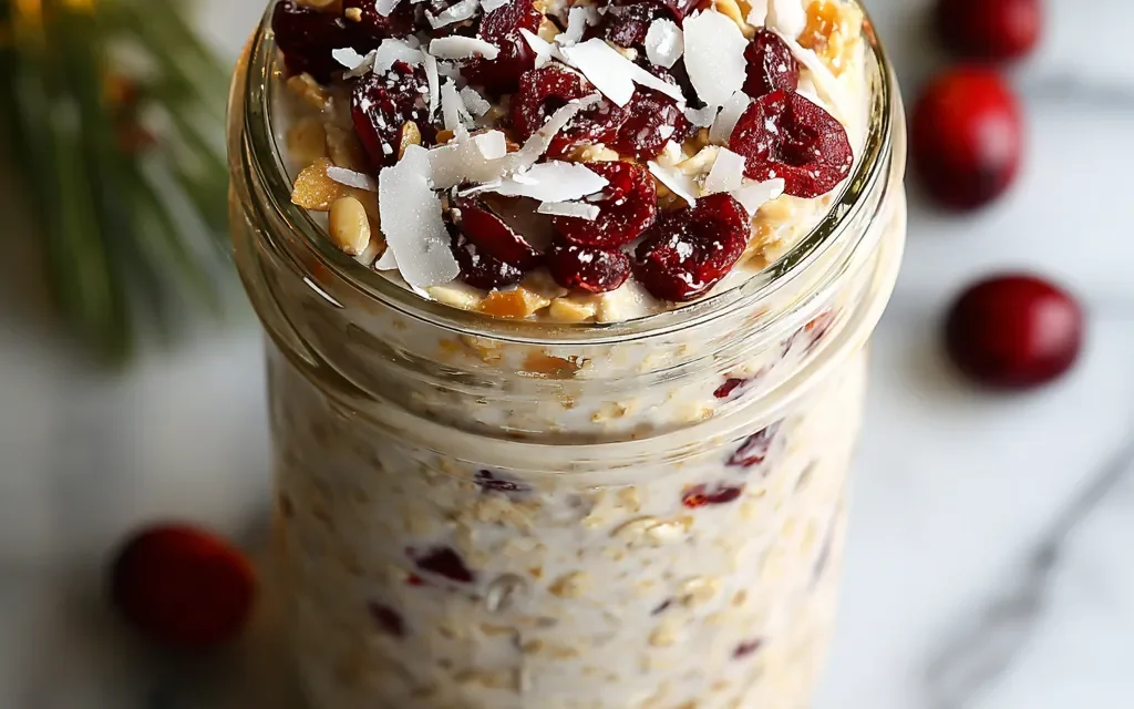 Coconut Cranberry Overnight Oats: A Delightful Make-Ahead Breakfast