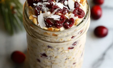 Coconut Cranberry Overnight Oats: A Delightful Make-Ahead Breakfast