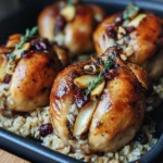 Cornish Hens with Apple-Cranberry Rice Stuffing